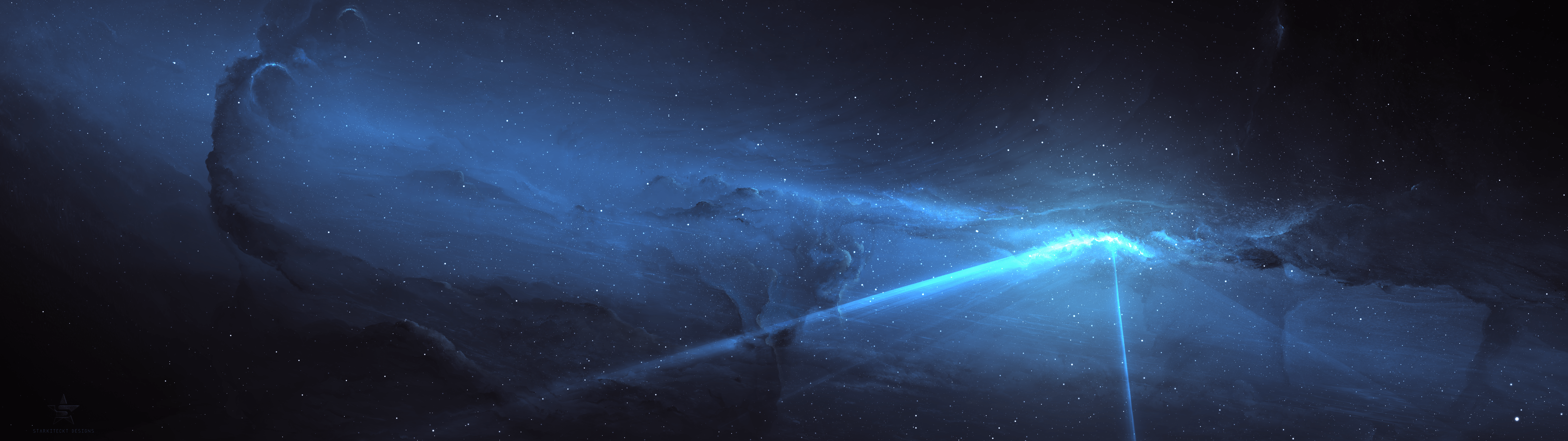 7680x2160 Space 4k Dual Wallpaper