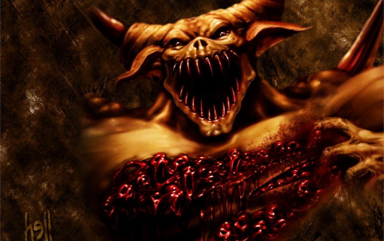 1280x804 Blood demon wallpaper. Blood demon