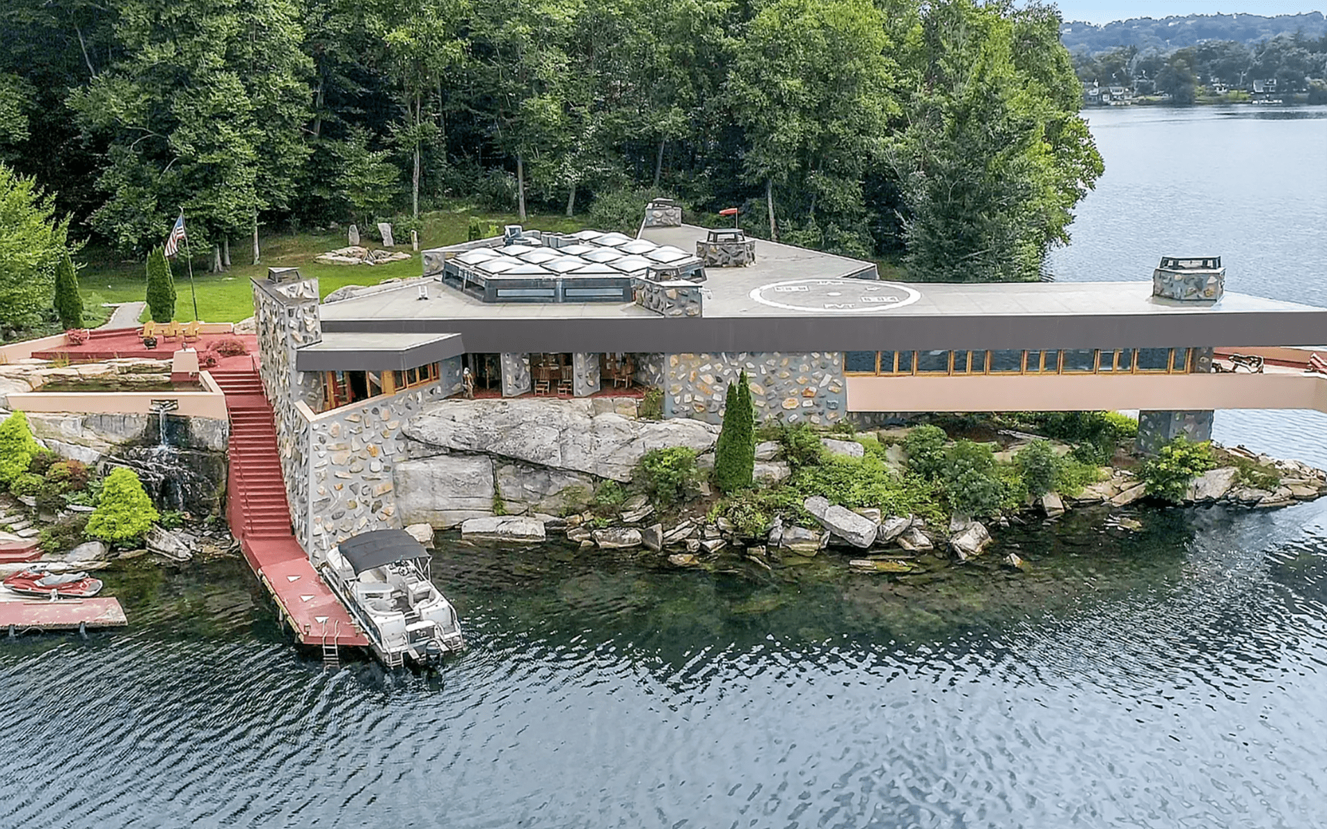 1920x1200 Private Island with Two Frank Lloyd Wright Homes Lists for $12.9 Million