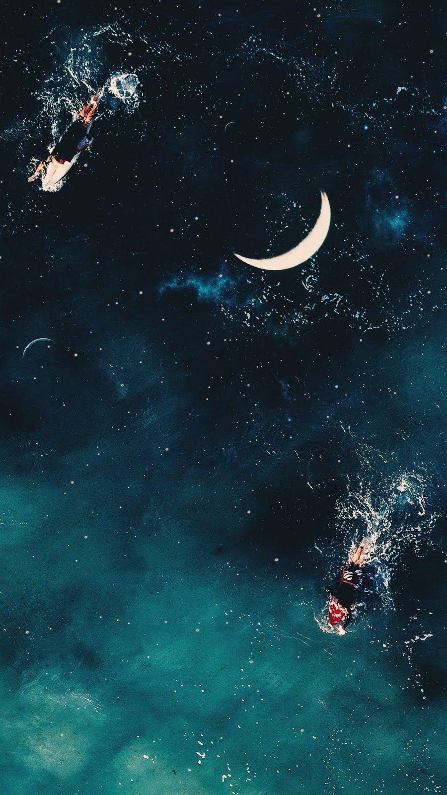 900x1600 Space surfing #wallpaper #iphone #android #background #followme. Surfing wallpaper, Photohop wallpaper, Dark landscape