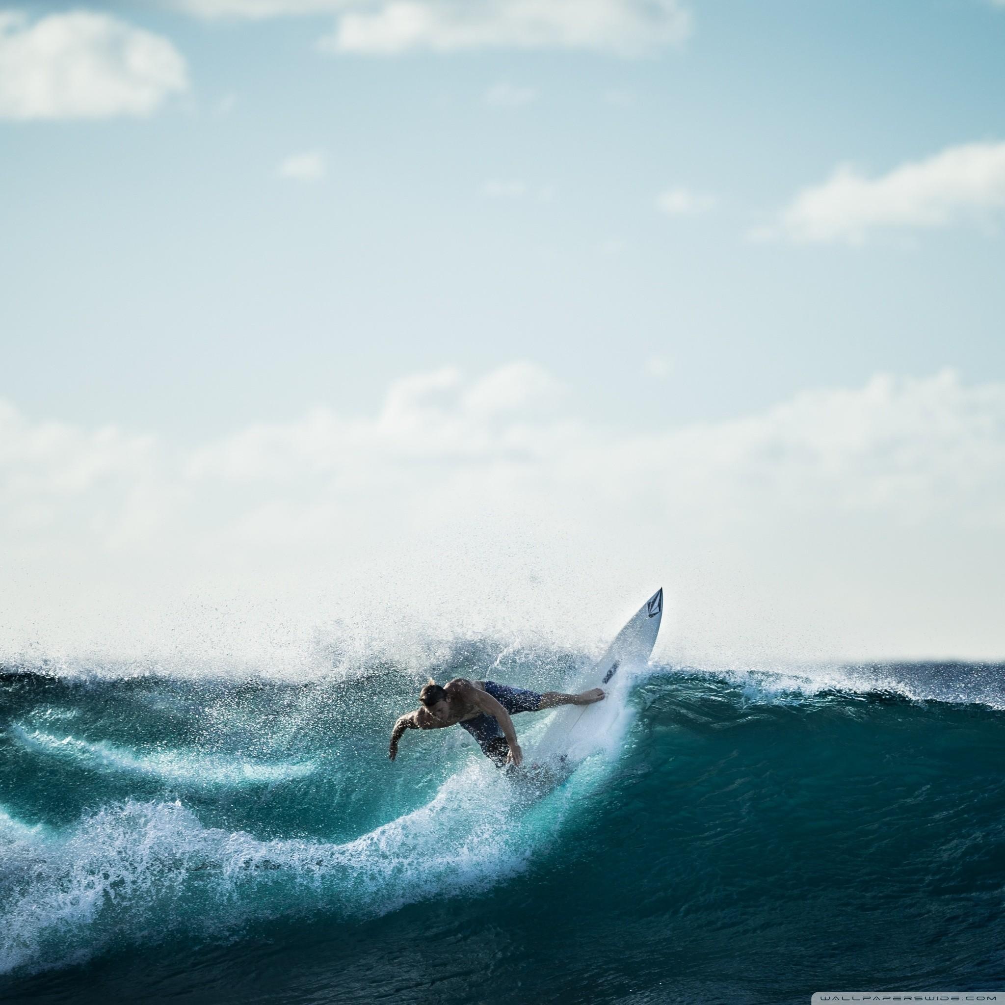 2048x2048 Surfing Wallpaper