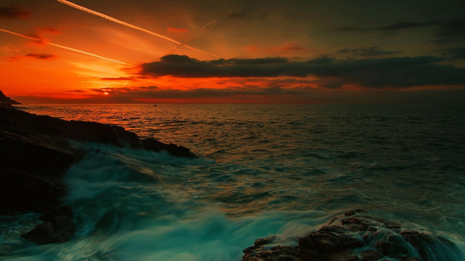 1920x1080 Surf Beach HD Background