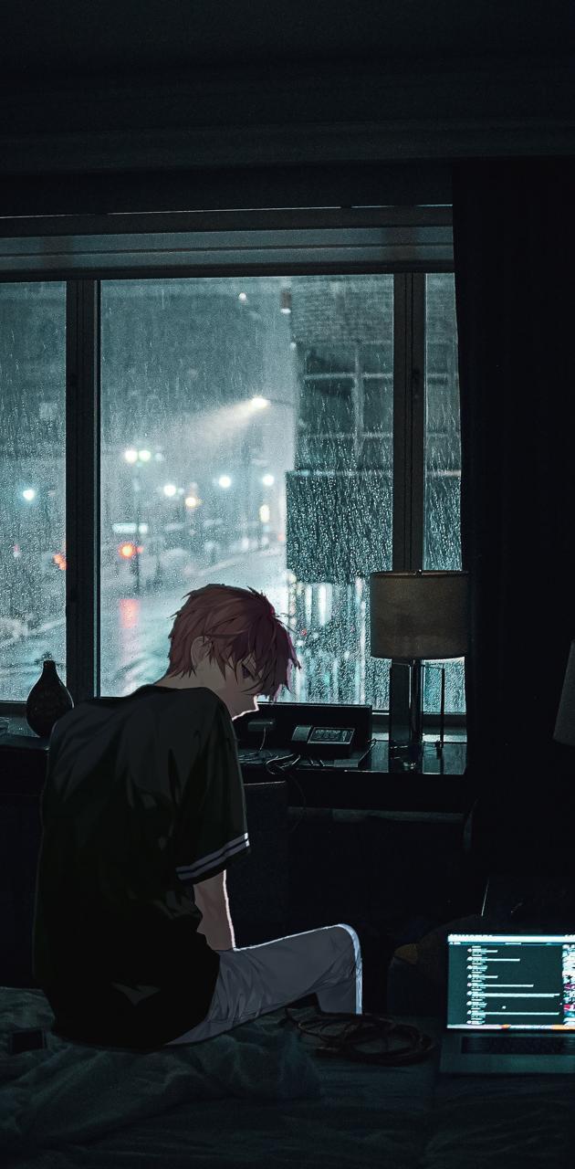 630x1280 Sad Anime Boy wallpaper