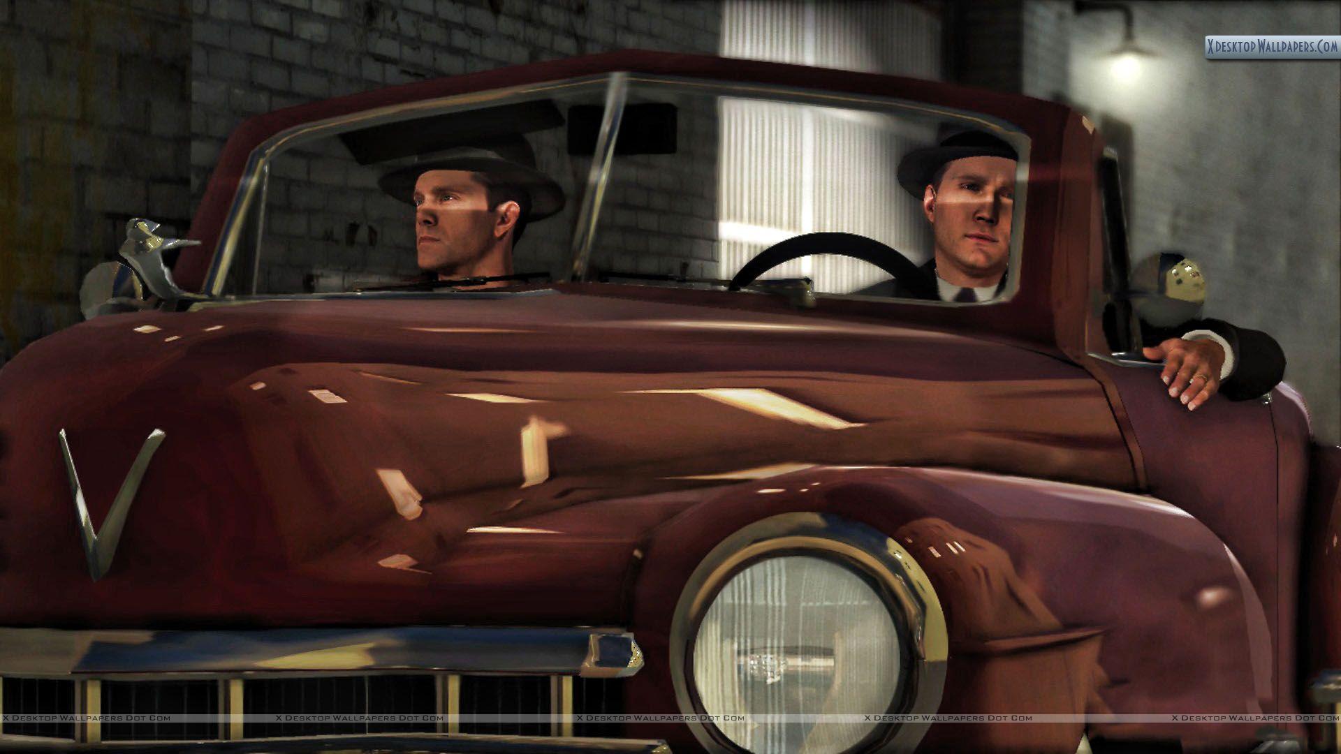 1920x1080 L.A. Noire Driving Classic Car Wallpaper