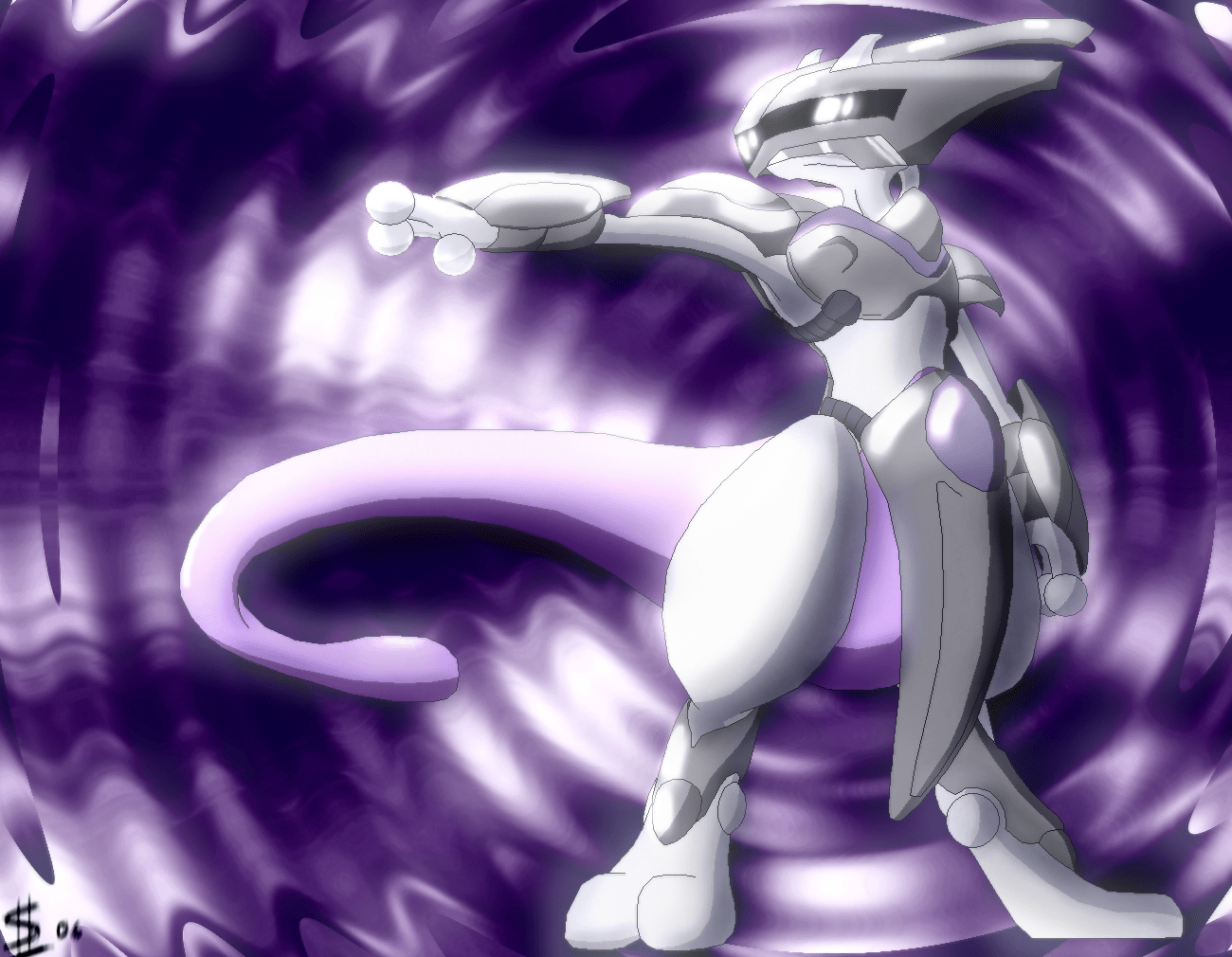 1300x1010 Pokemon HD Mewtwo Wallpaper