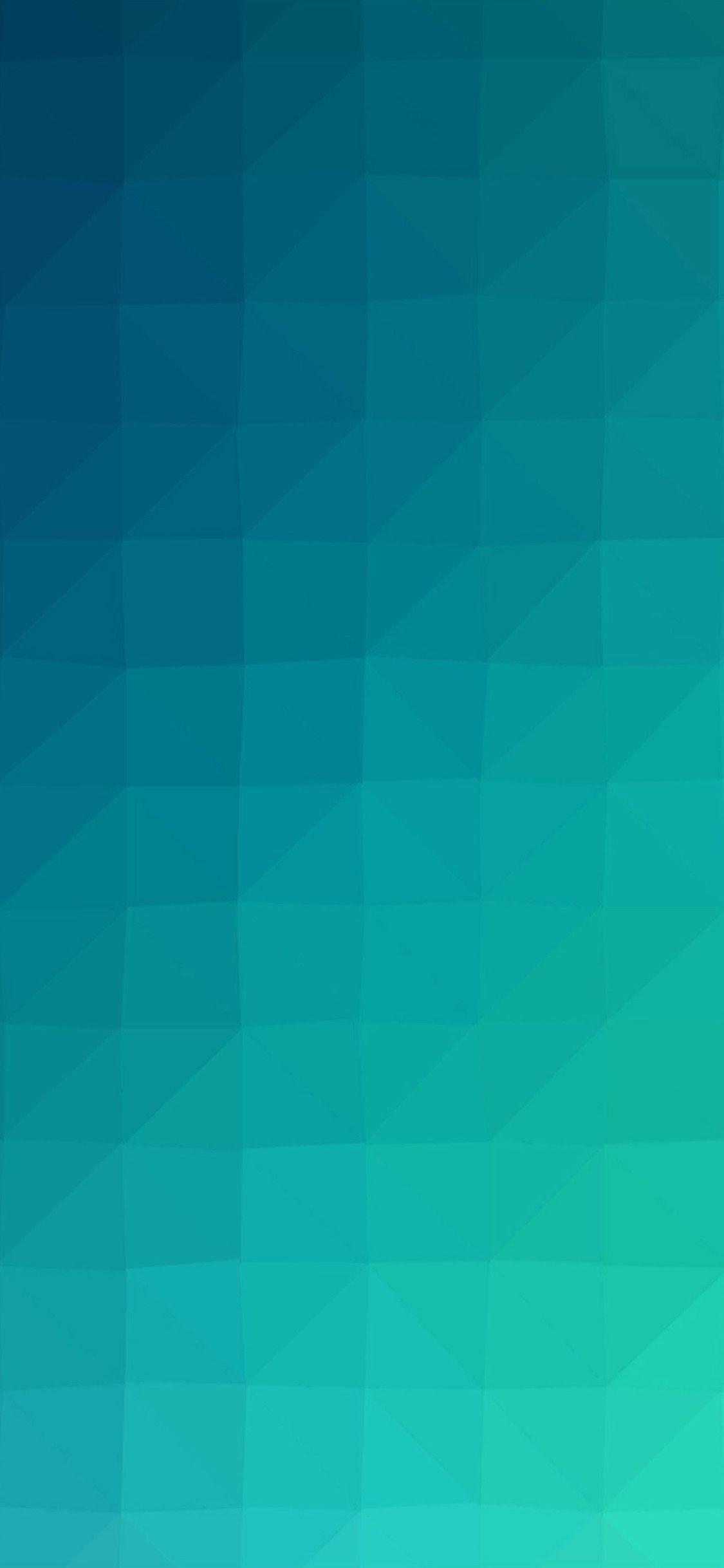 1125x2436 Green and blue polygon abstract pattern iPhone XS and iPhone XS Max