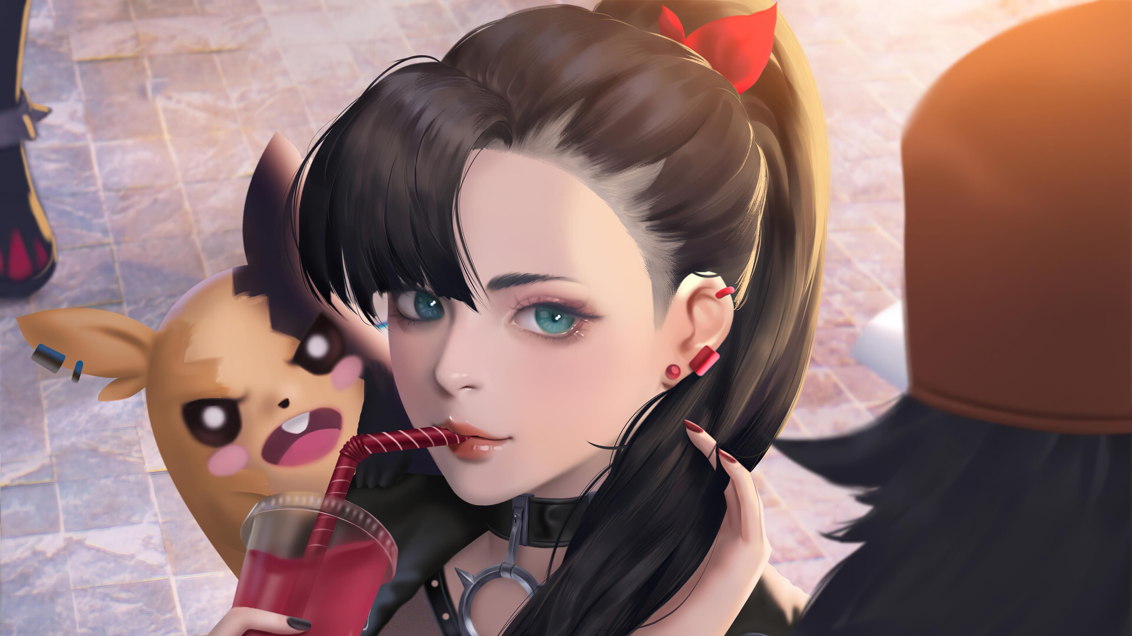 3840x2160 Pikachu With Girl, HD Anime, 4k Wallpaper, Image, Background, Photo and Picture