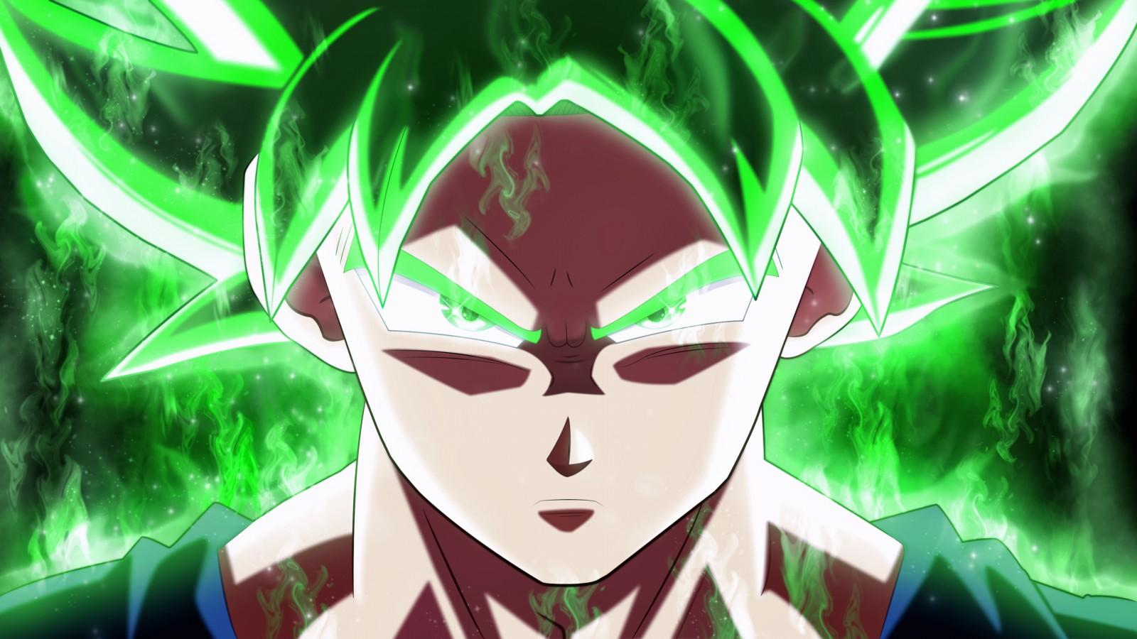 1600x900 Super Saiyan Green Goku HD Wallpaper