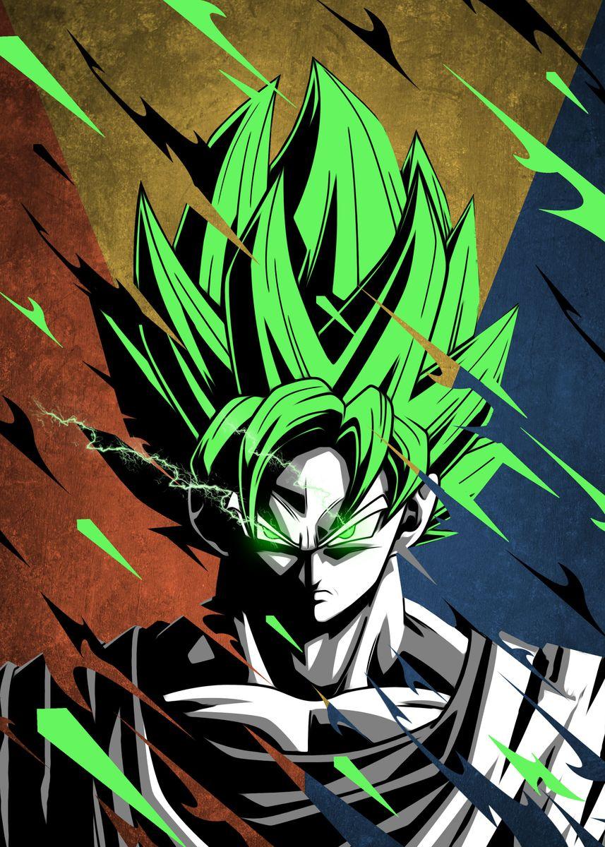 Goku Green Wallpapers Top Free Goku Green Backgrounds WallpaperAccess
