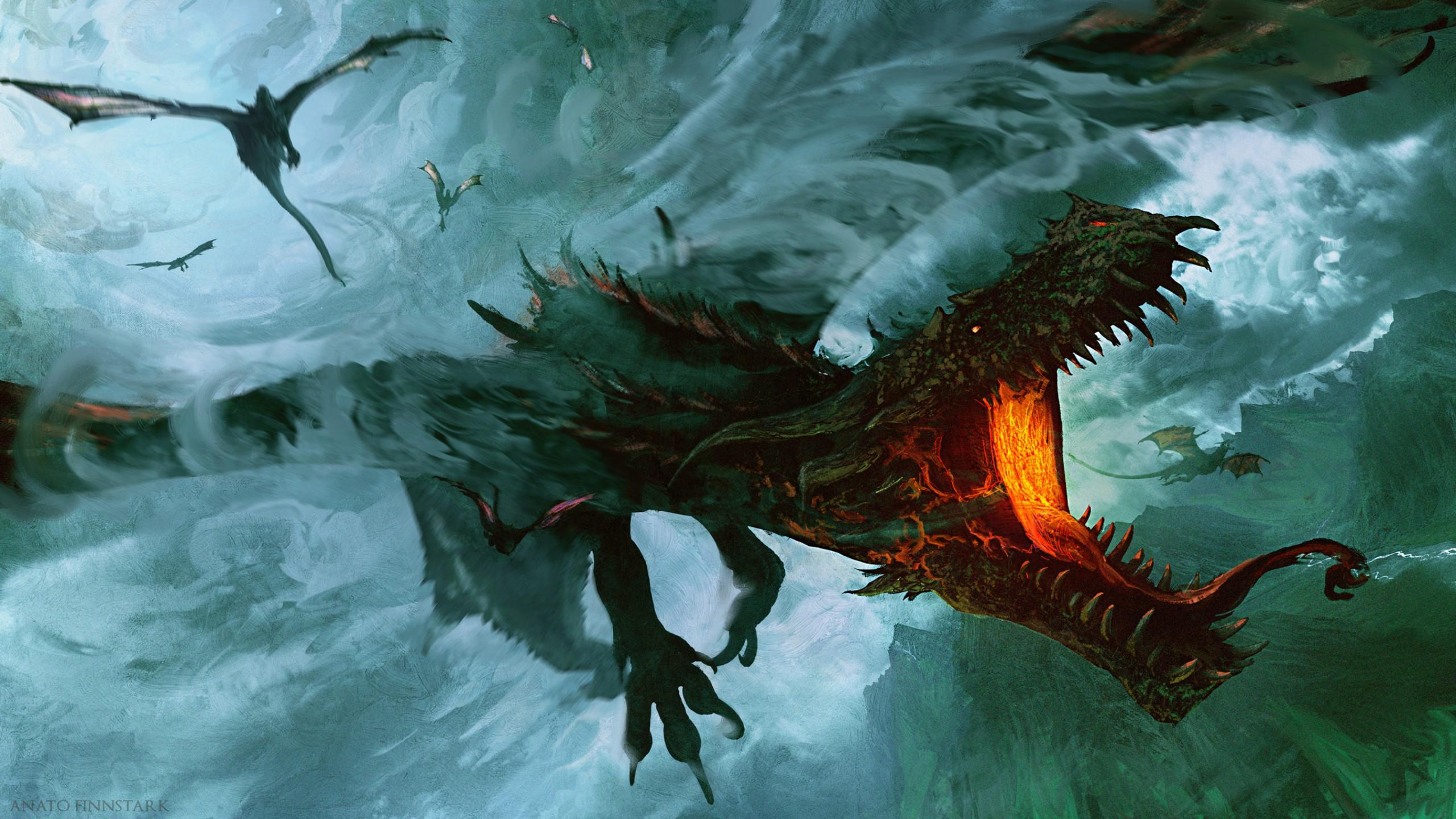 2560x1440 Ancalagon Dragon 4K HD Ancalagon Dragon Wallpaper