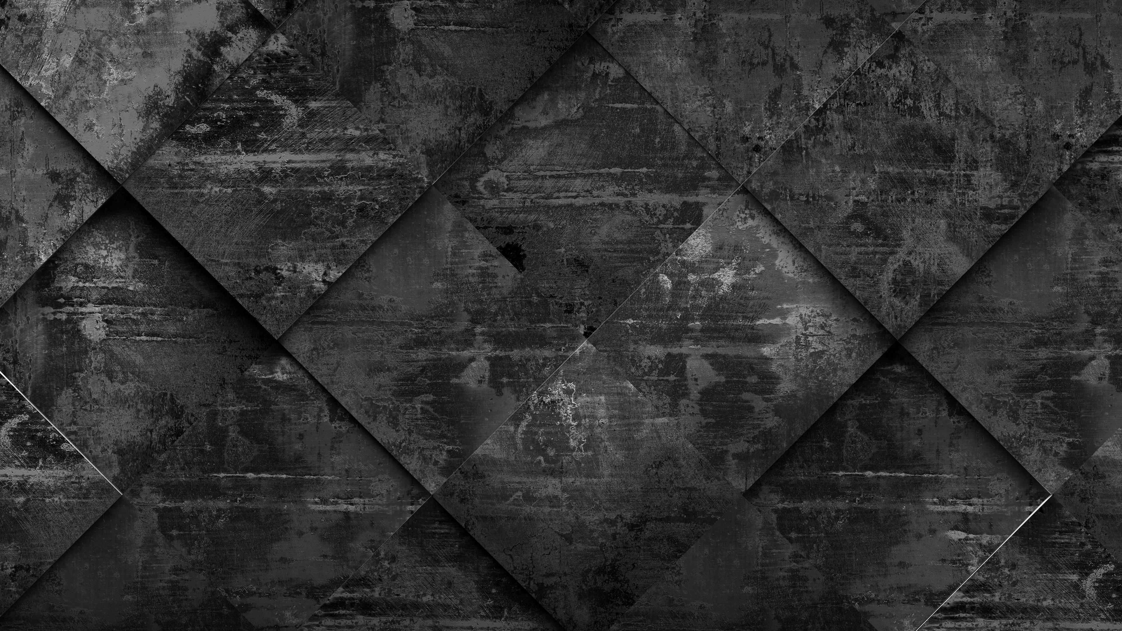 3840x2160 Black Diamond Shape Grunge 4K HD Grunge Wallpaper