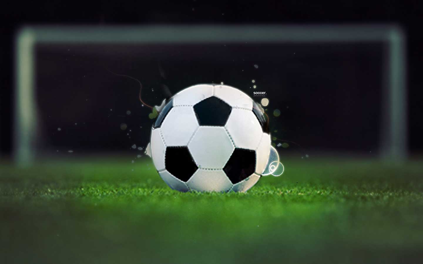1440x900 Cool Soccer Ball Wallpaper