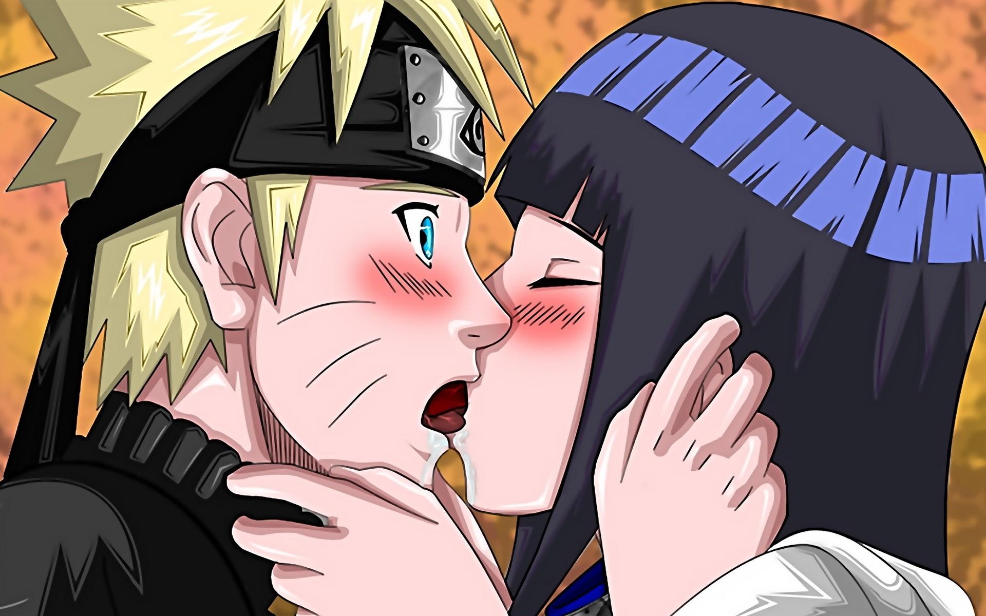 1920x1200 Naruto, Hinata, Kiss, Boy, Girl, Tenderness wallpaper. Mocah HD Wallpaper