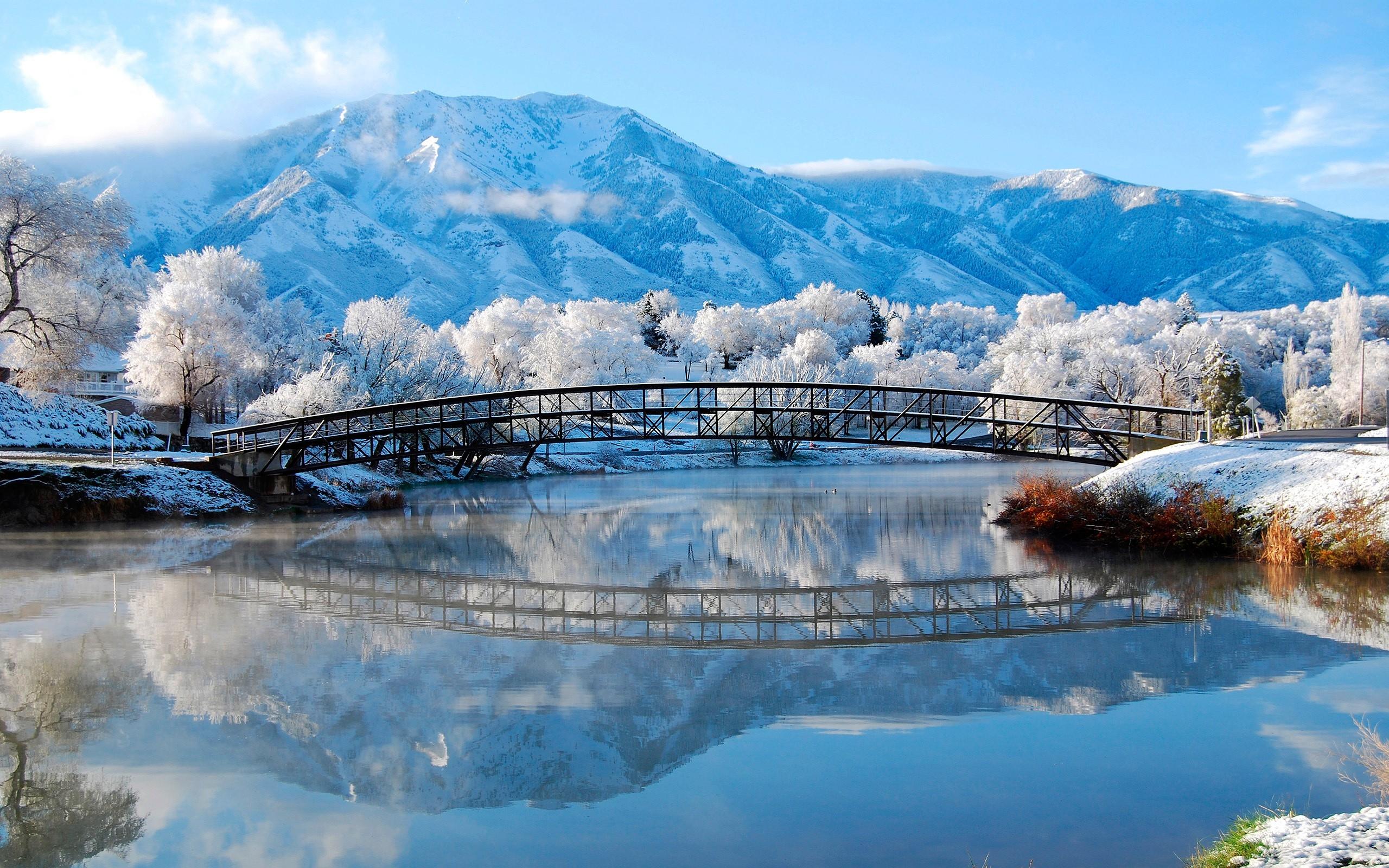 2560x1600 HD Wallpaper Winter Landscape