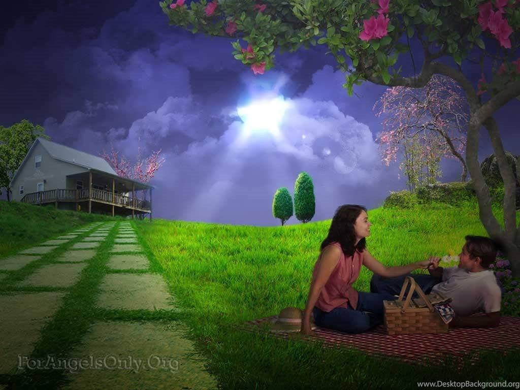 1024x768 Best And Beautiful Scenery About Love And Couples Photo Desktop Background