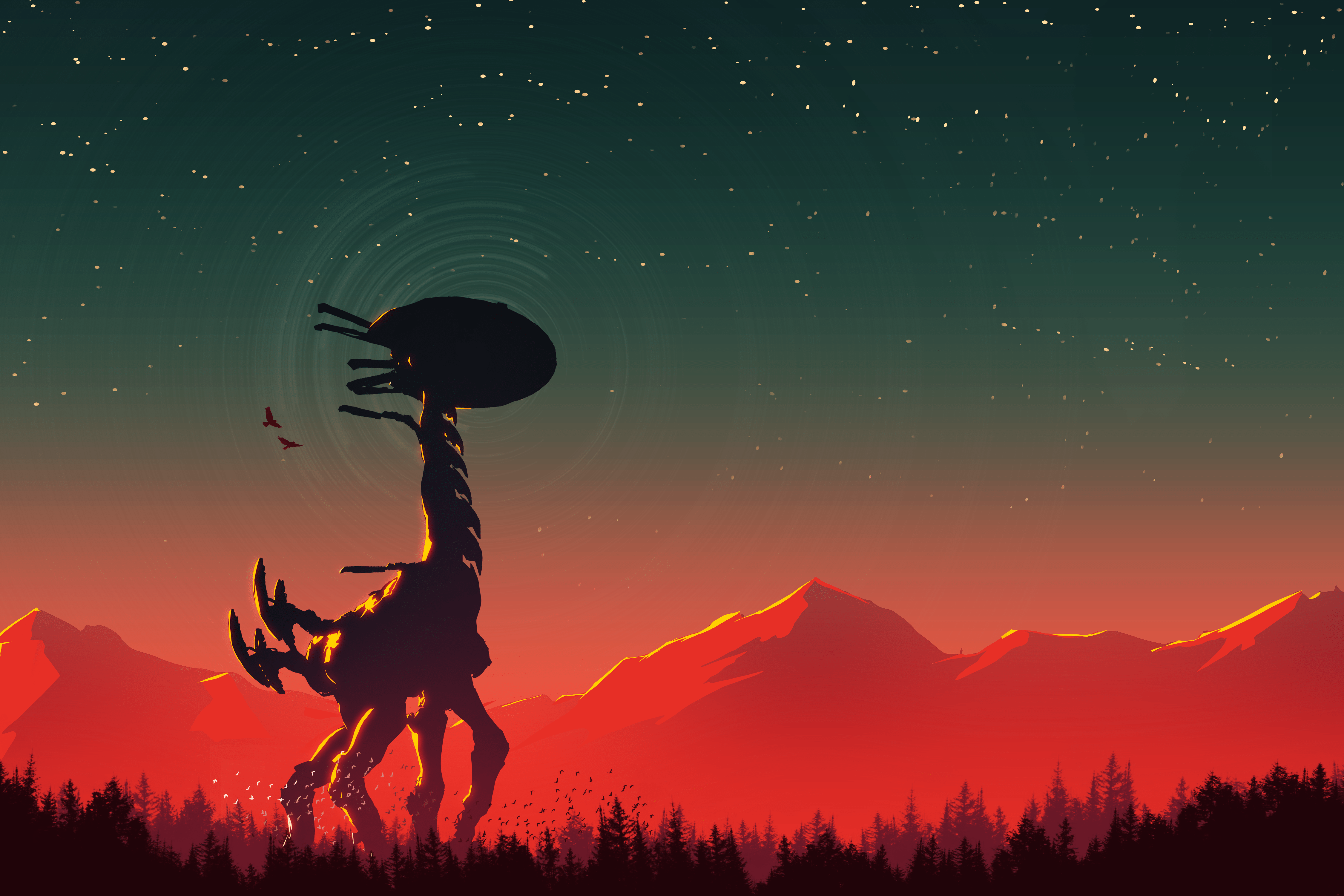 4500x3000 Tallneck Wallpaper: horizon