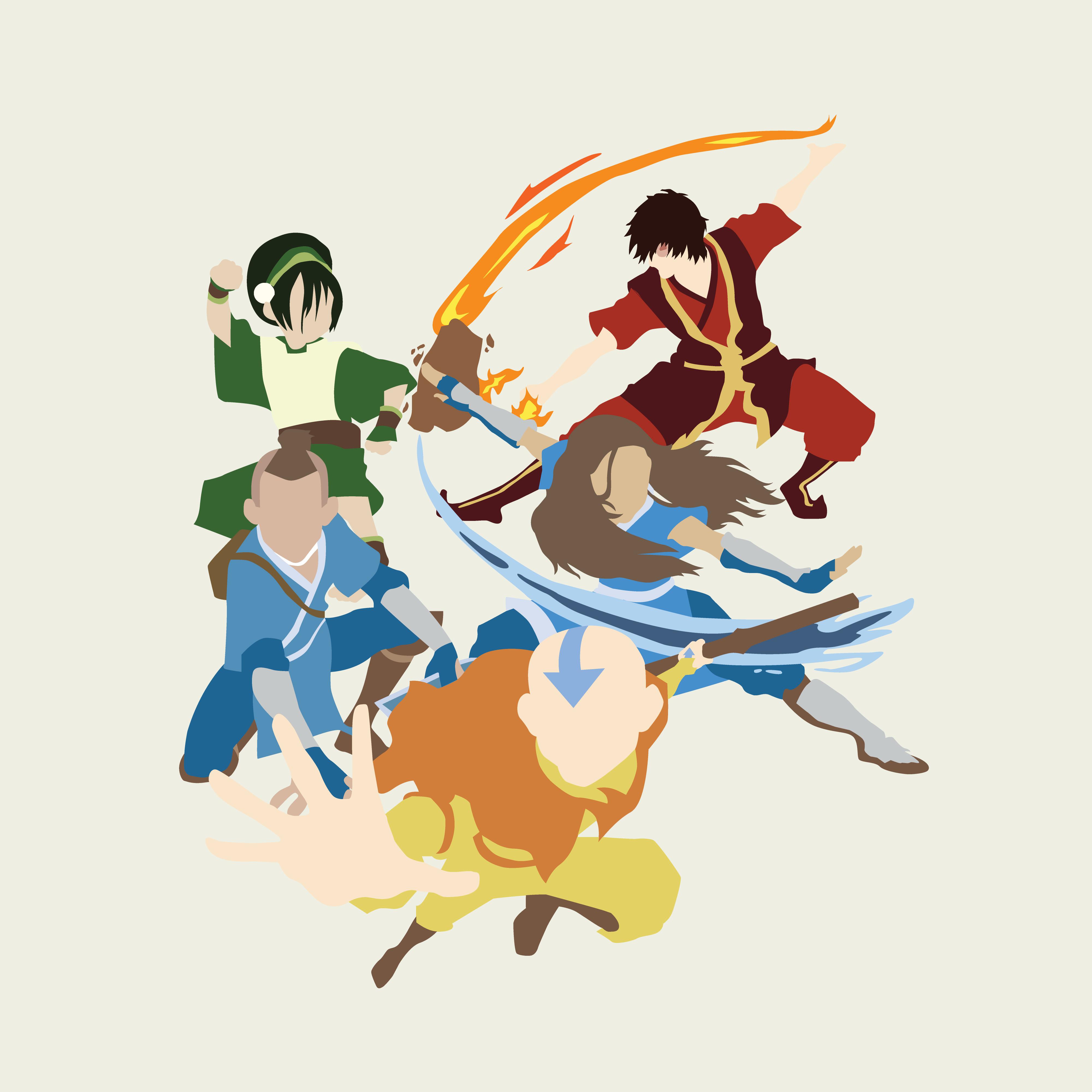 4000x4000 Minimalist Avatar Atla Wallpaper