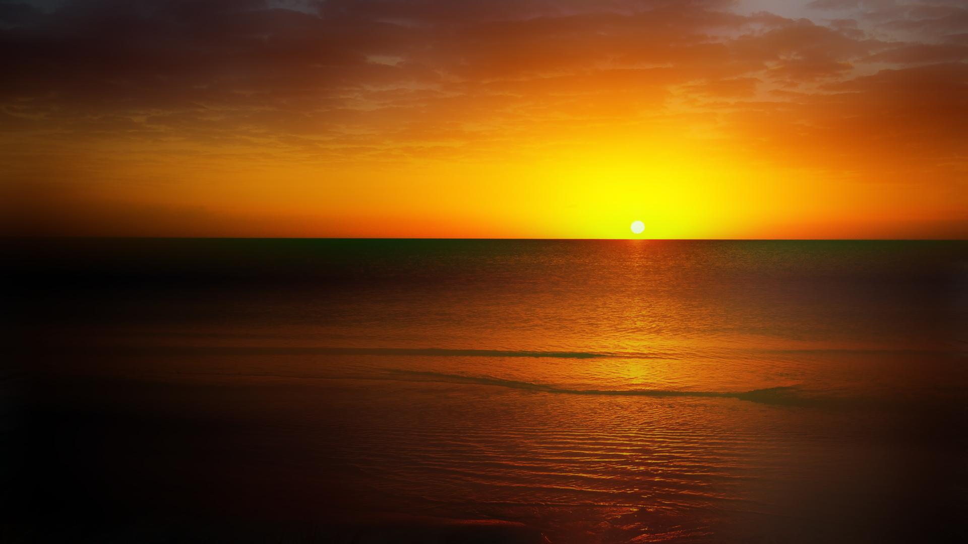 1920x1080 Sunset Horizon Wallpaper, HD Nature 4K Wallpaper, Image, Photo and Background