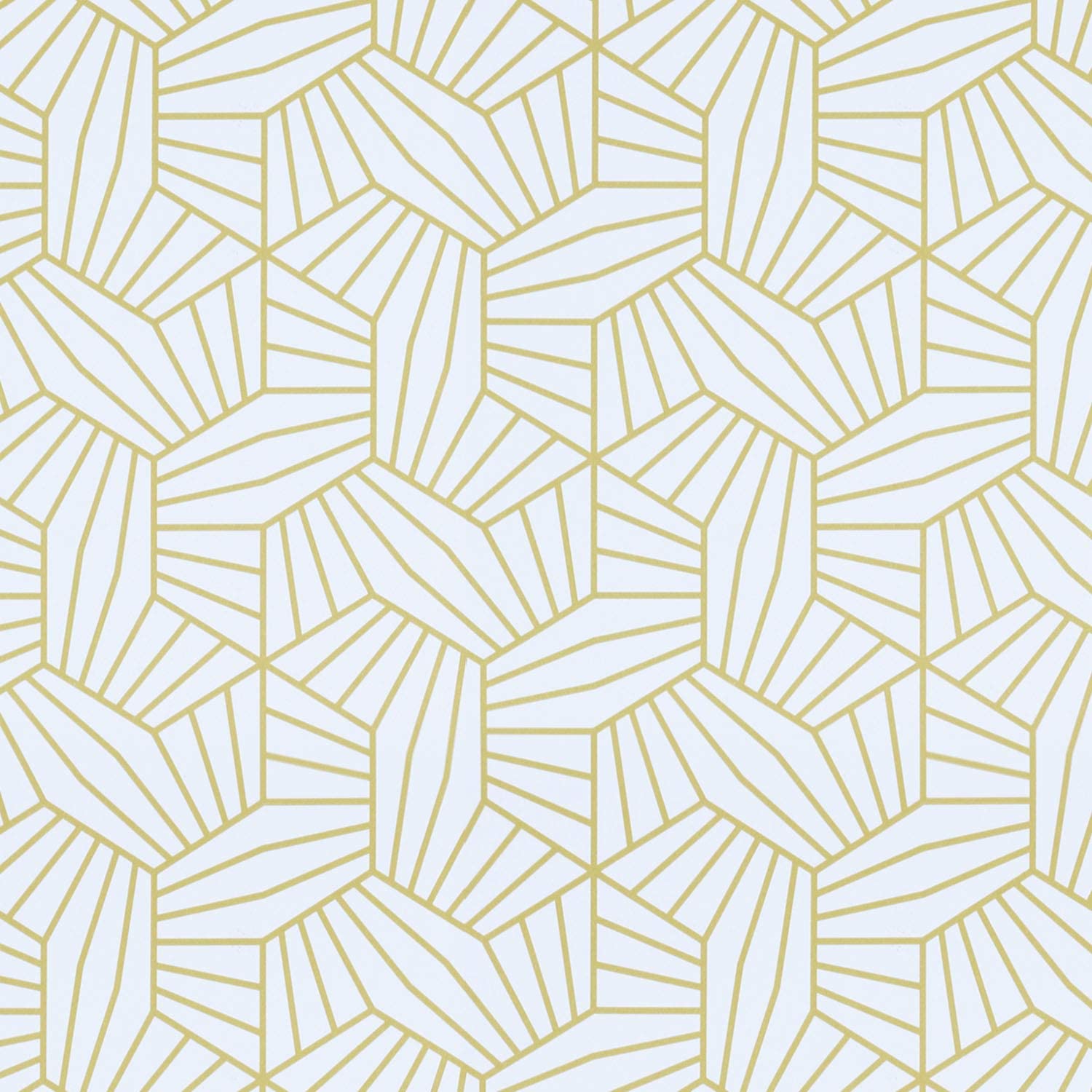 1500x1500 Buy HeloHo White and Gold Wallpaper Geometric Wallpaper Peel and Stick Wallpaper Self Adhesive Gold Shelf Drawer Liner Luxury Paper Vinyl Wall Paper Roll Bedroom Bathroom Wall Decoration118.11”x17.7 Online in Slovakia. B08L931J9C