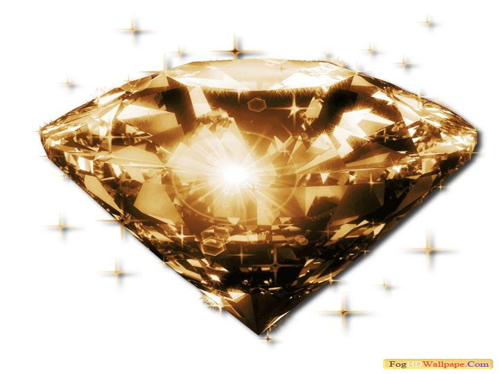 1024x768 Golden Diamond Wallpaper
