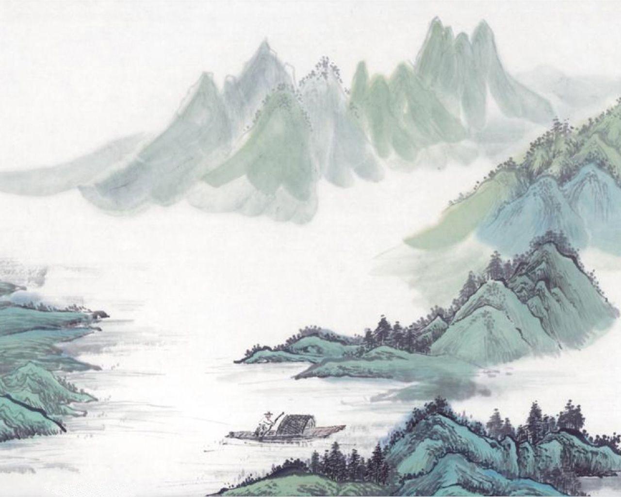 1280x1024 Paint Wallpaper Free Oriental Painting 1 Wallpaper