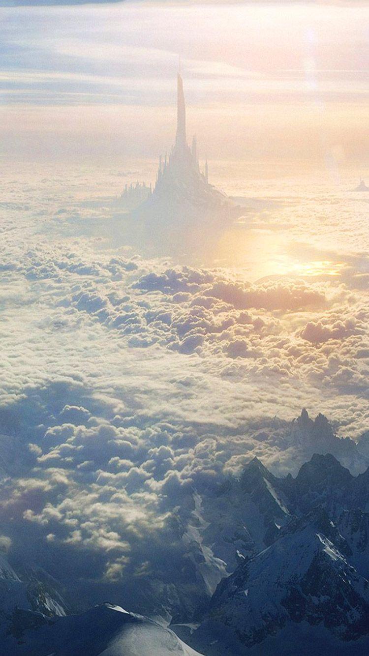 750x1334 Clouds City Wallpaper