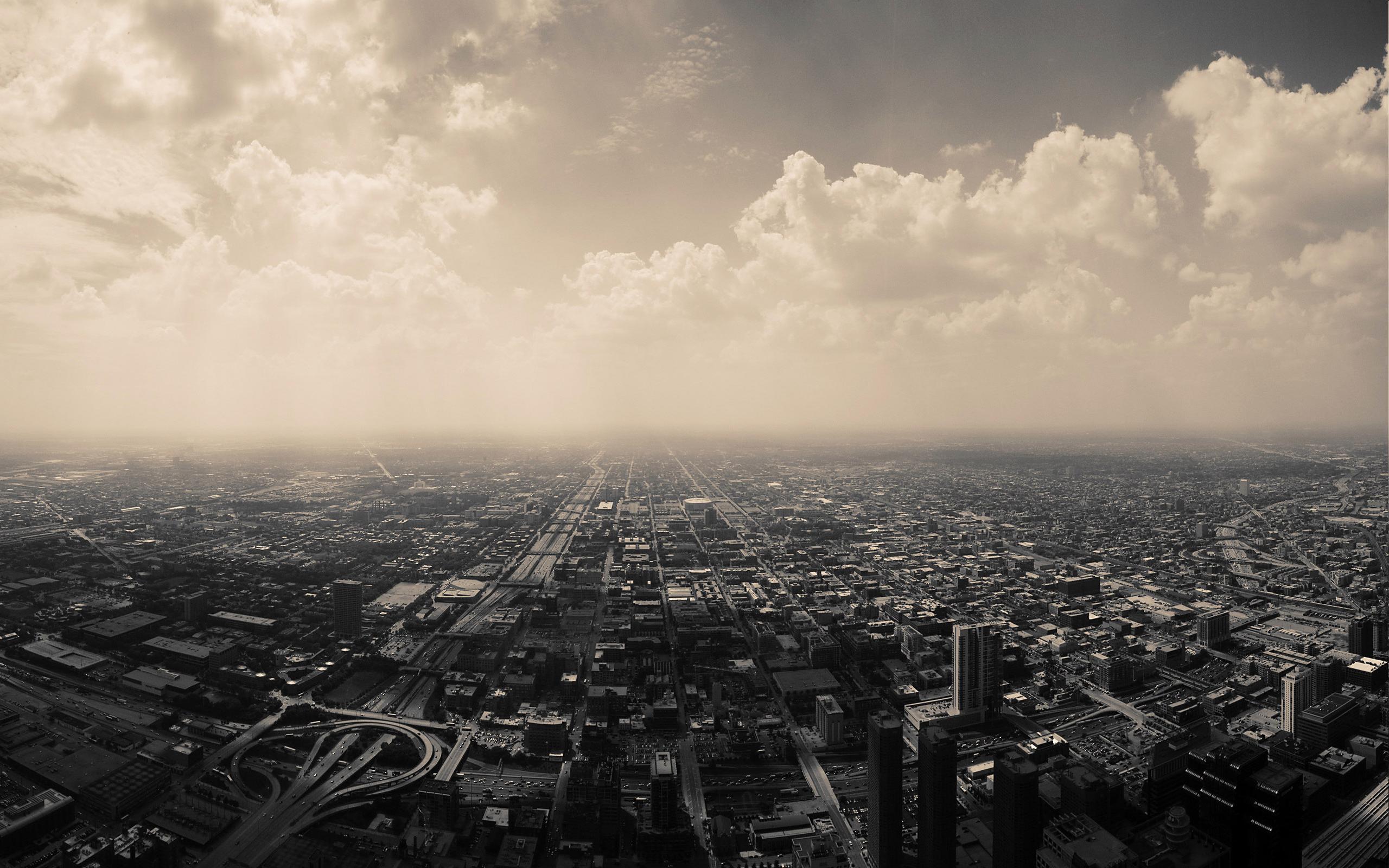2560x1600 Chicago Clouds Sky City Usa Skyscraper Panorama