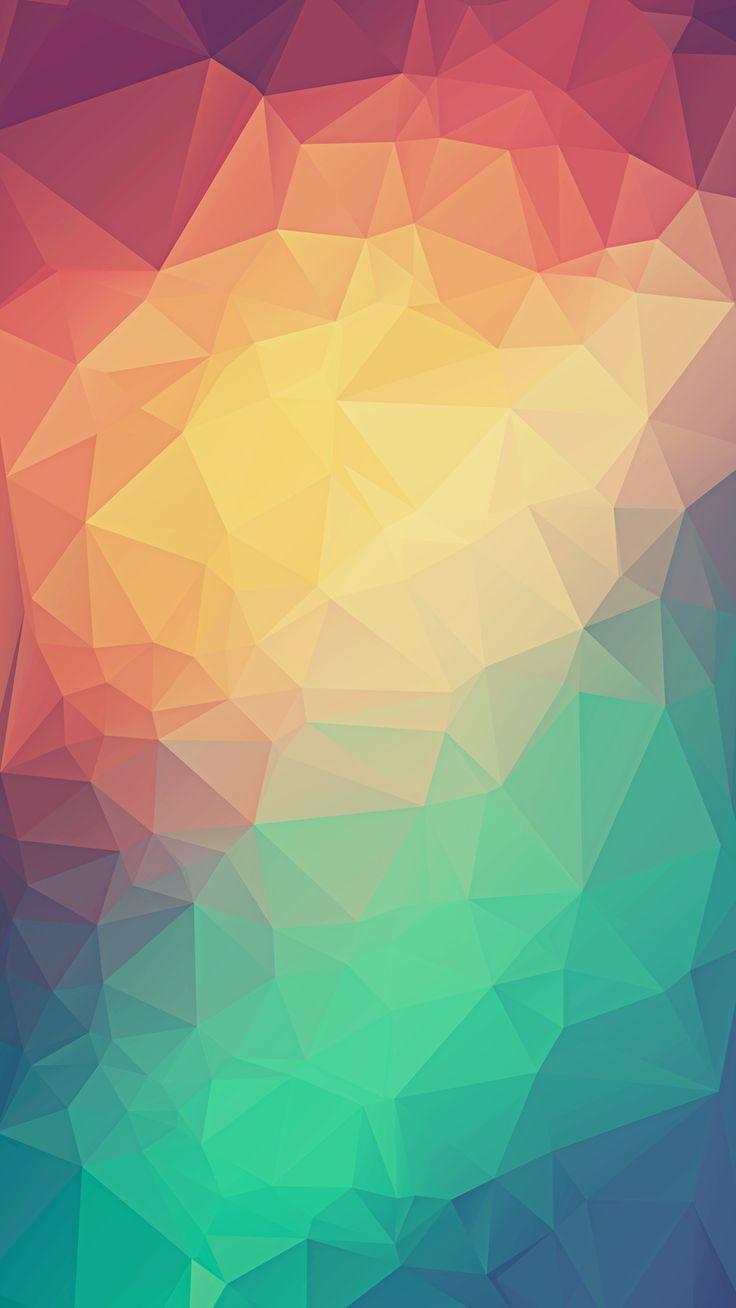 736x1308 Colorful Low Poly Triangles iPhone HD Wallpaper wallpaper for iPhone 6 and iPhone 5. HD wallpaper, iPhone 6 wallpaper, iPhone wallpaper