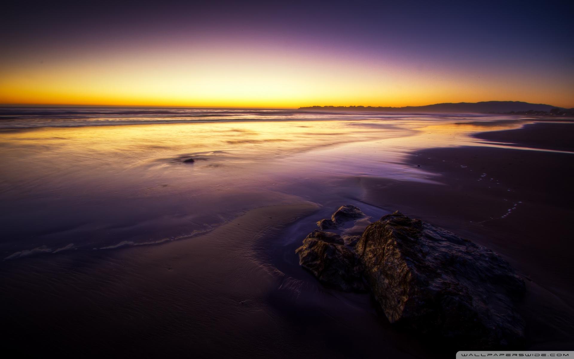 1920x1200 Purple Beach Landscape Ultra HD Desktop Background Wallpaper for 4K UHD TV : Widescreen & UltraWide Desktop & Laptop : Multi Display, Dual Monitor : Tablet