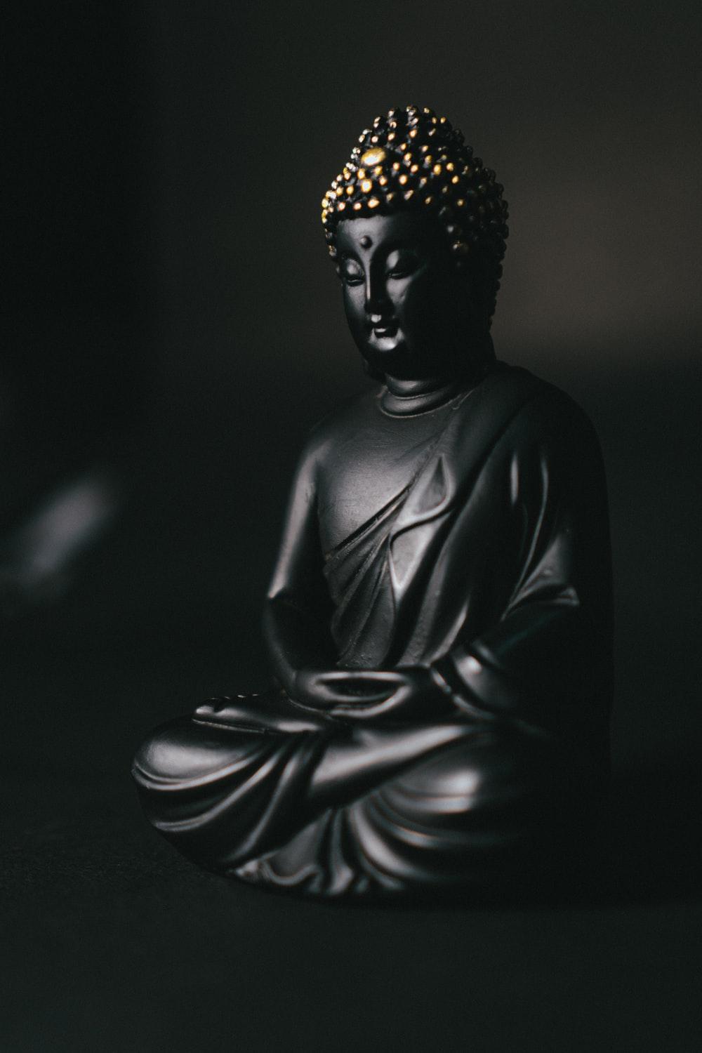 Buddha Black Wallpaper with Love for Dark and Pleasant Moods Stock Image   Image of black buddha 161853787