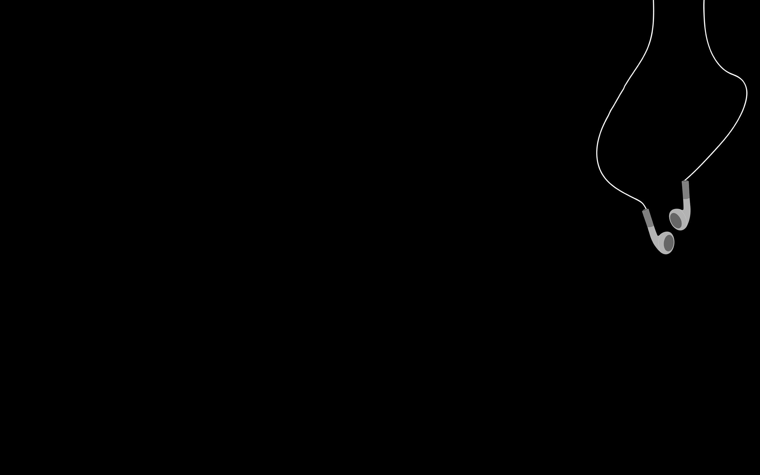 2560x1600 audio, Music, Earphones, Apple Inc., Minimalism Wallpaper HD / Desktop and Mobile Background
