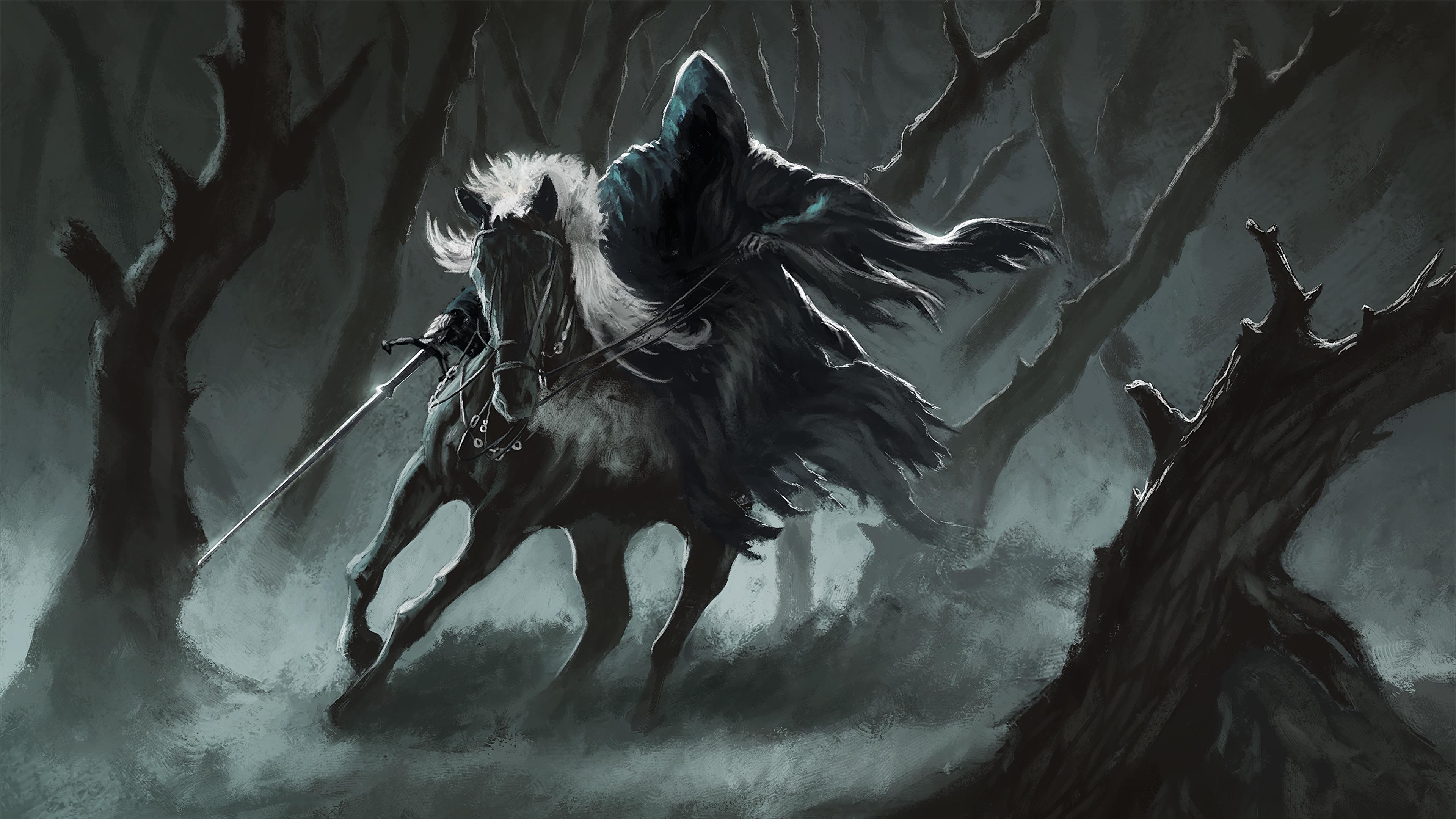 3840x2160 dark horse wallpaper, cg artwork, darkness, fictional character, illustration, mythical creature, mythology, demon, dragon, art
