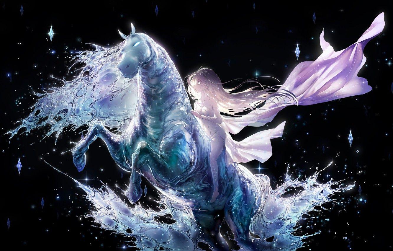 1332x850 Ice Horse Wallpaper