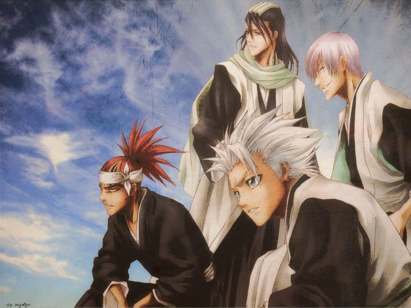 1600x1200 Bleach Byakuya Kuchiki Gin Ichimaru Renji Abarai Tōshirō Hitsugaya P # wallpaper #hdwallpaper #desktop. Bleach anime, Bleach characters, Gin bleach