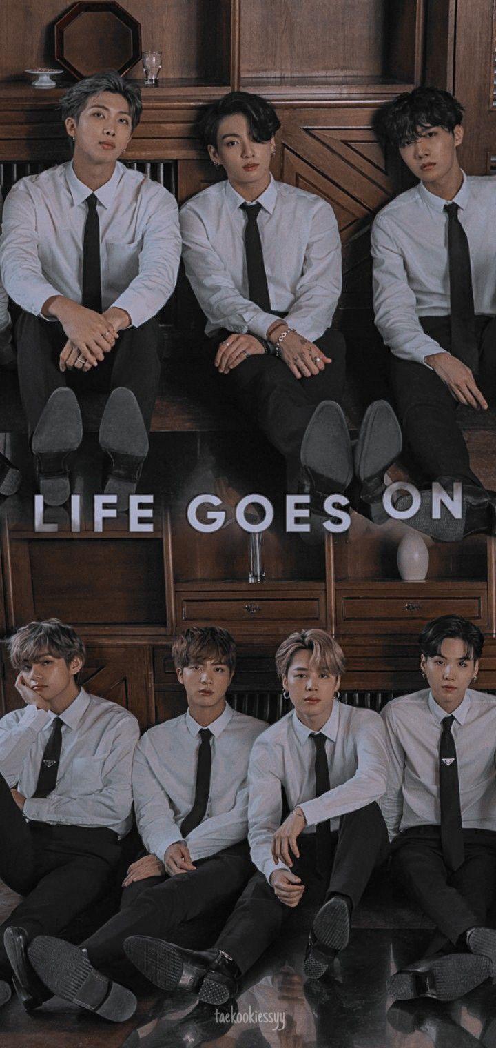 720x1520 Life Goes On BTS Wallpaper