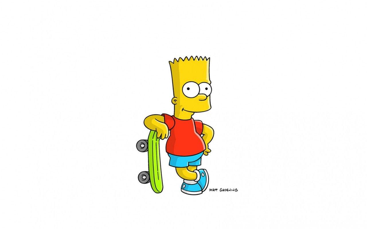 Hình nền 1280x800 Bart Simpson Skateboard.  Bart Simpson Skateboard