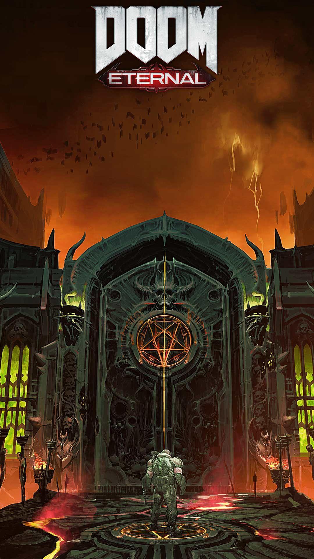 1080x1920 Doom eternal wallpaper HD phone background game logo art Monsters on iPhone android lock screen. Doom eternal wallpaper, Doom eternal, Doom demons