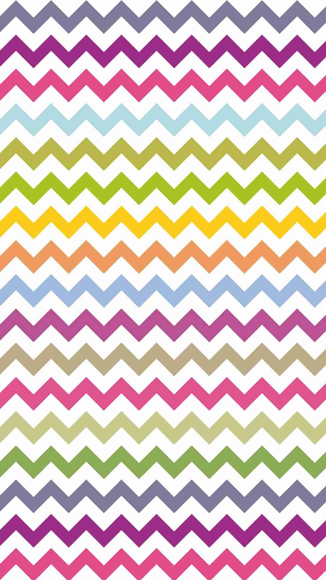 1080x1920 Bright Colors Zigzag and Chevron iPhone 6 Plus Wallpaper