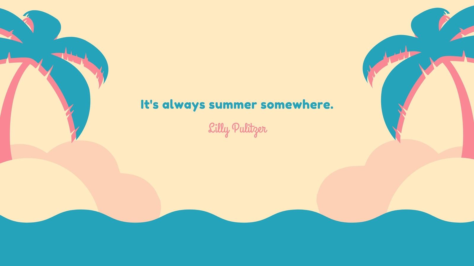 1600x900 Free and customizable summer desktop wallpaper templates