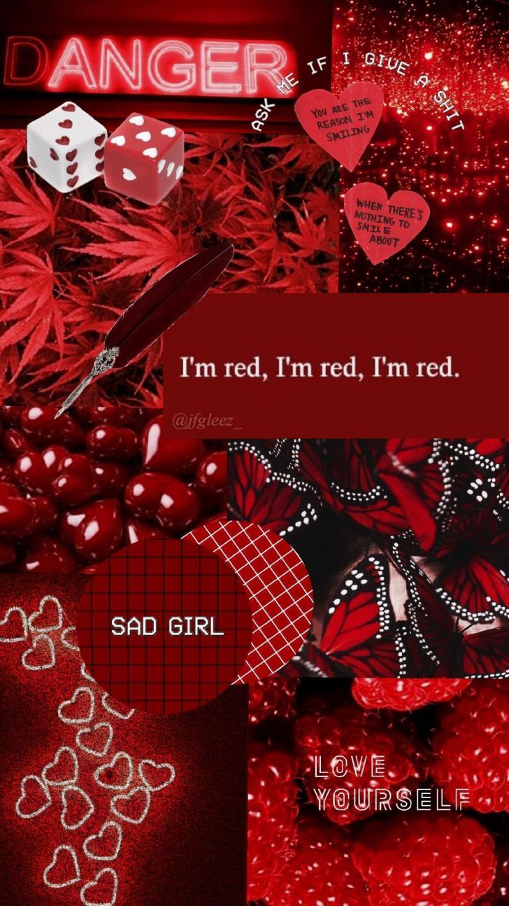 728x1294 Wallpaper HD: Cute, Red, Aesthetic, Wallpaper, Wallpaper