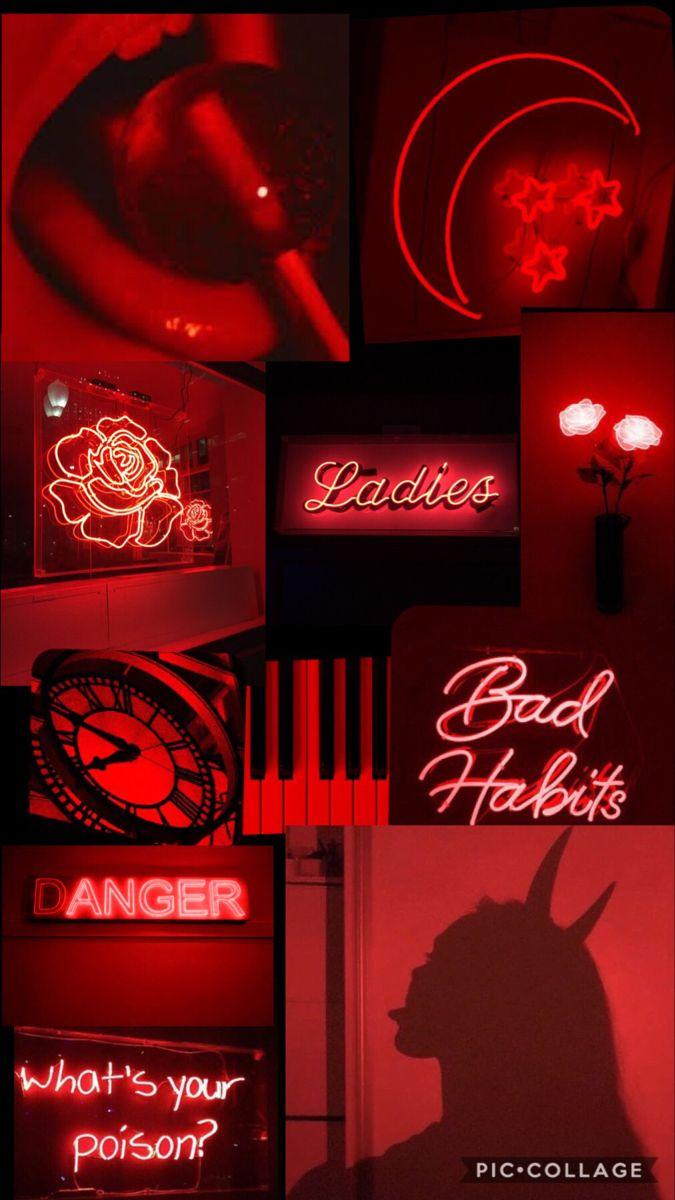 Neon Red Aesthetic Wallpapers  Top Free Neon Red Aesthetic Backgrounds   WallpaperAccess
