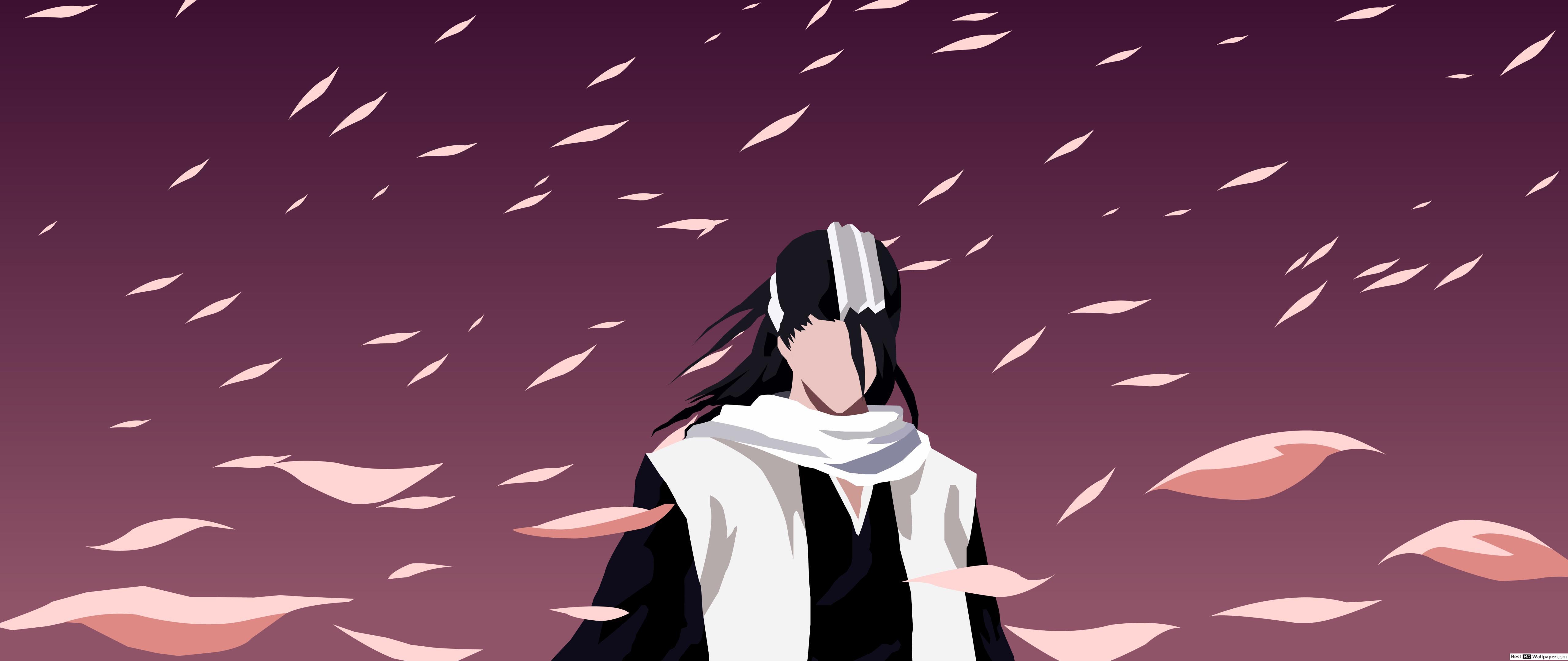 5120x2160 Bleach Kuchiki (Minimalist) HD wallpaper download