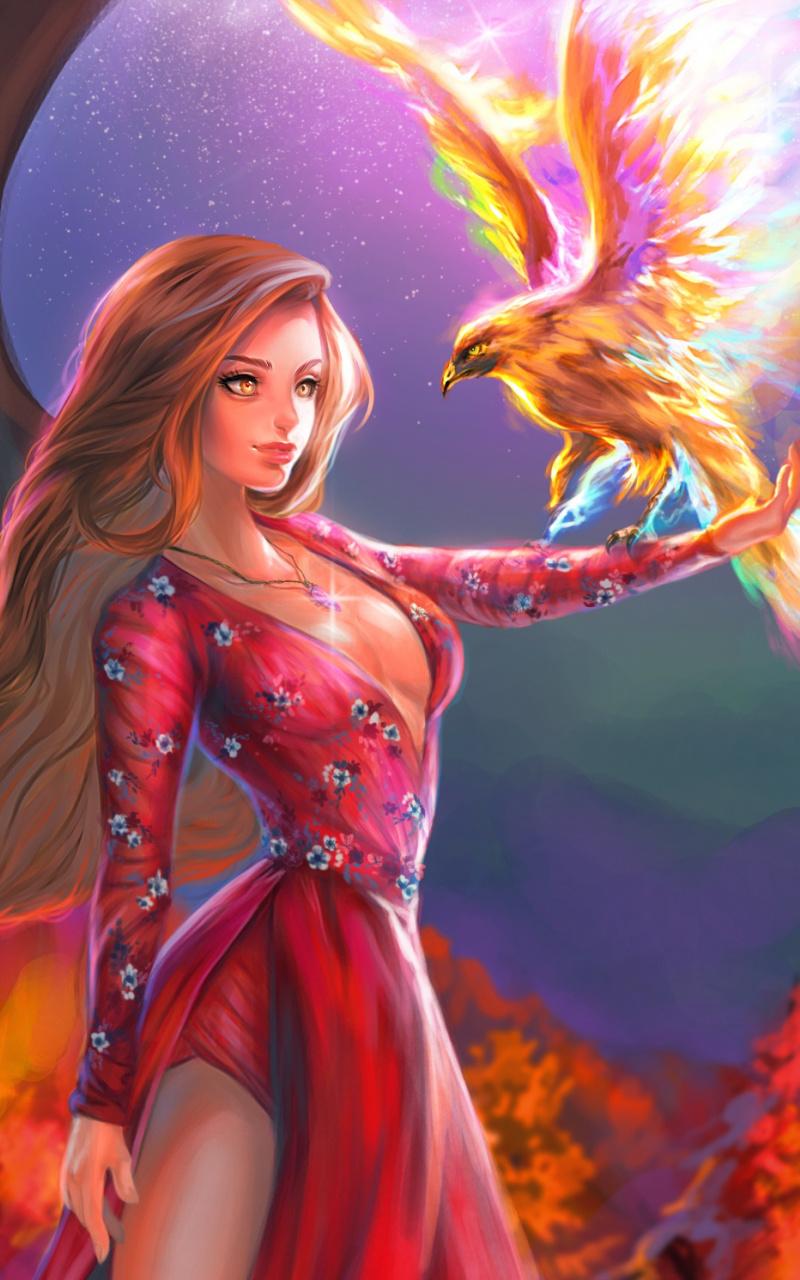 800x1280 Download Fantasy, Phoenix, Bird And Angel Wallpaper, 800x Samsung Galaxy Note GT N Meizu MX 2