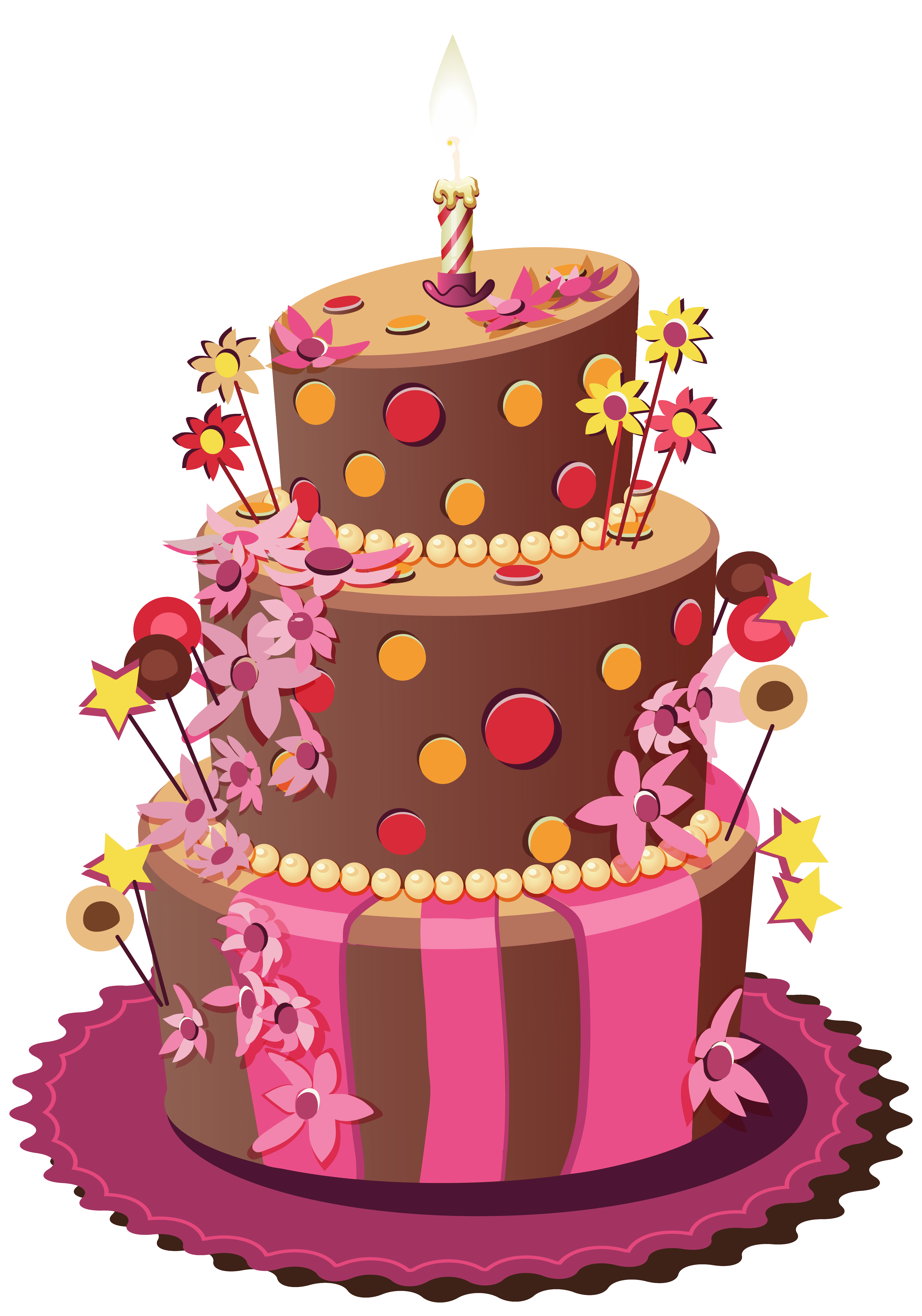 4303x6144 Birthday Cake PNG Clipart Image​-Quality Image and Transparent PNG Free Clipart