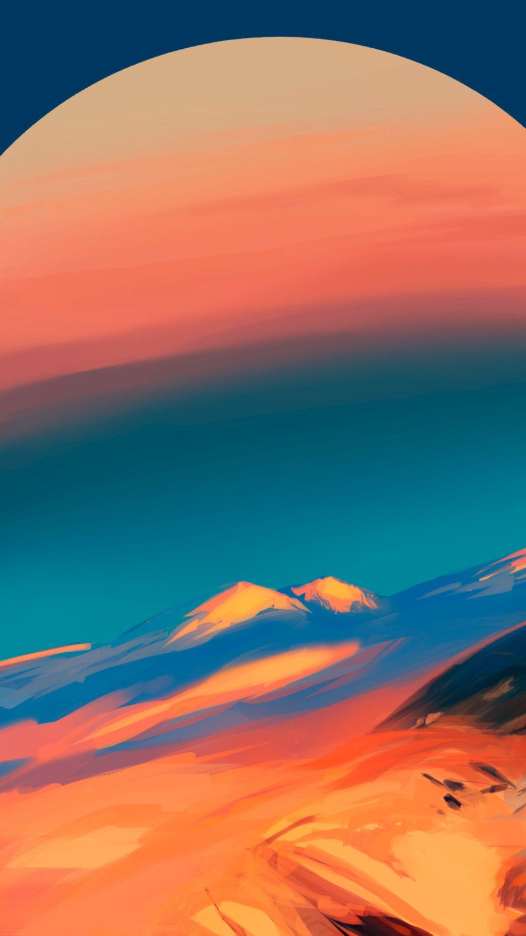 1080x1920 Sky, Orange, Blue, Red, Afterglow, Atmosphere. Wallpaper, Hypebeast wallpaper, Colorful background