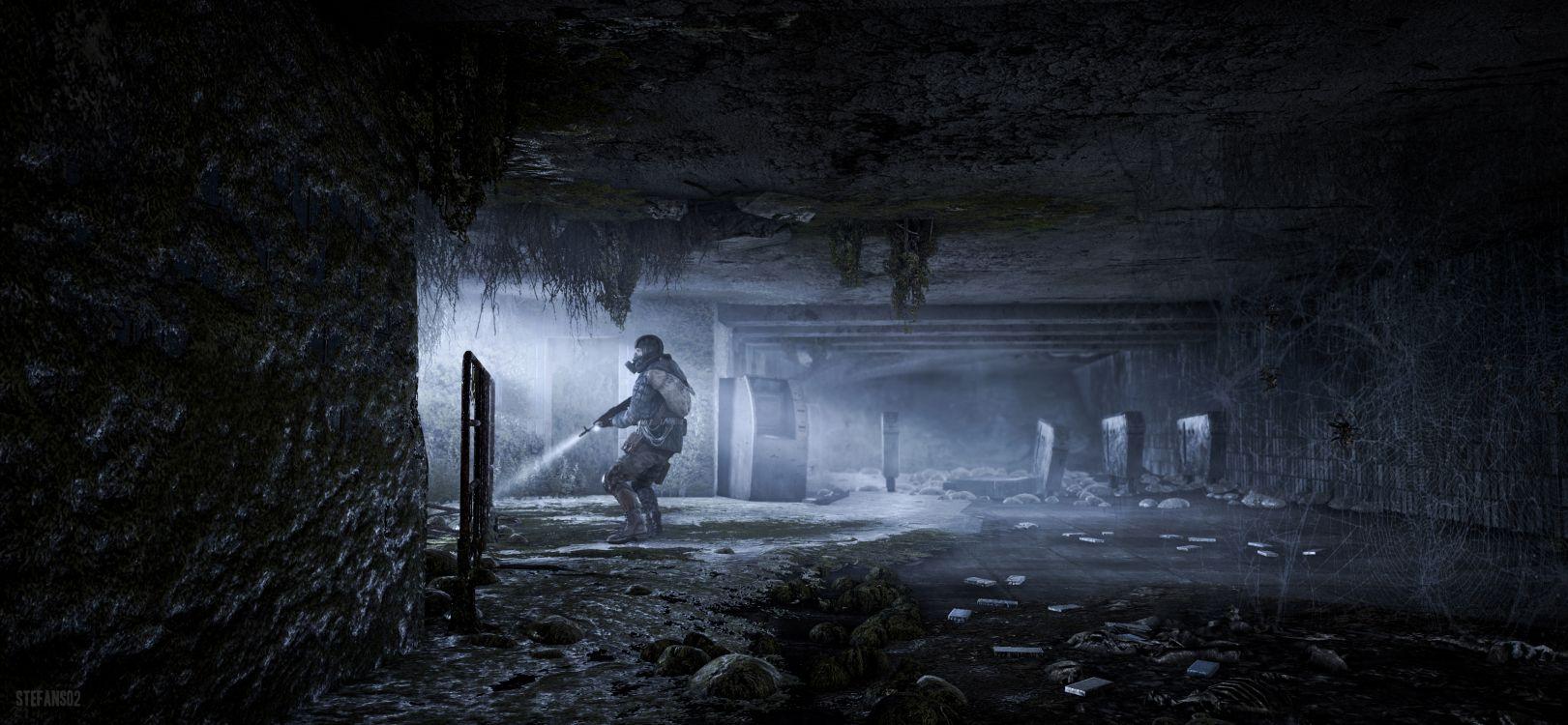 1621x750 Wallpaper Game, Atmosphere, Metro Last Light Redux, Art, Video Games, Background Free Image