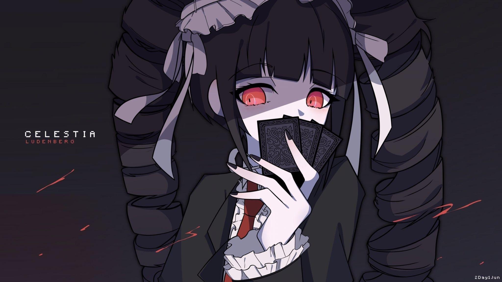 2048x1152 Celestia Ludenberg Sprites. Celestia Ludenberg Sprites. Personajes ilustracion, Anime, Personajes