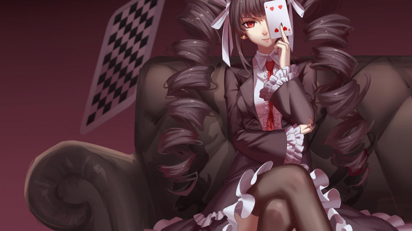 1366x768 Desktop Wallpaper Danganronpa, Anime Girl, HD Image, Picture, Background, Imzdpg