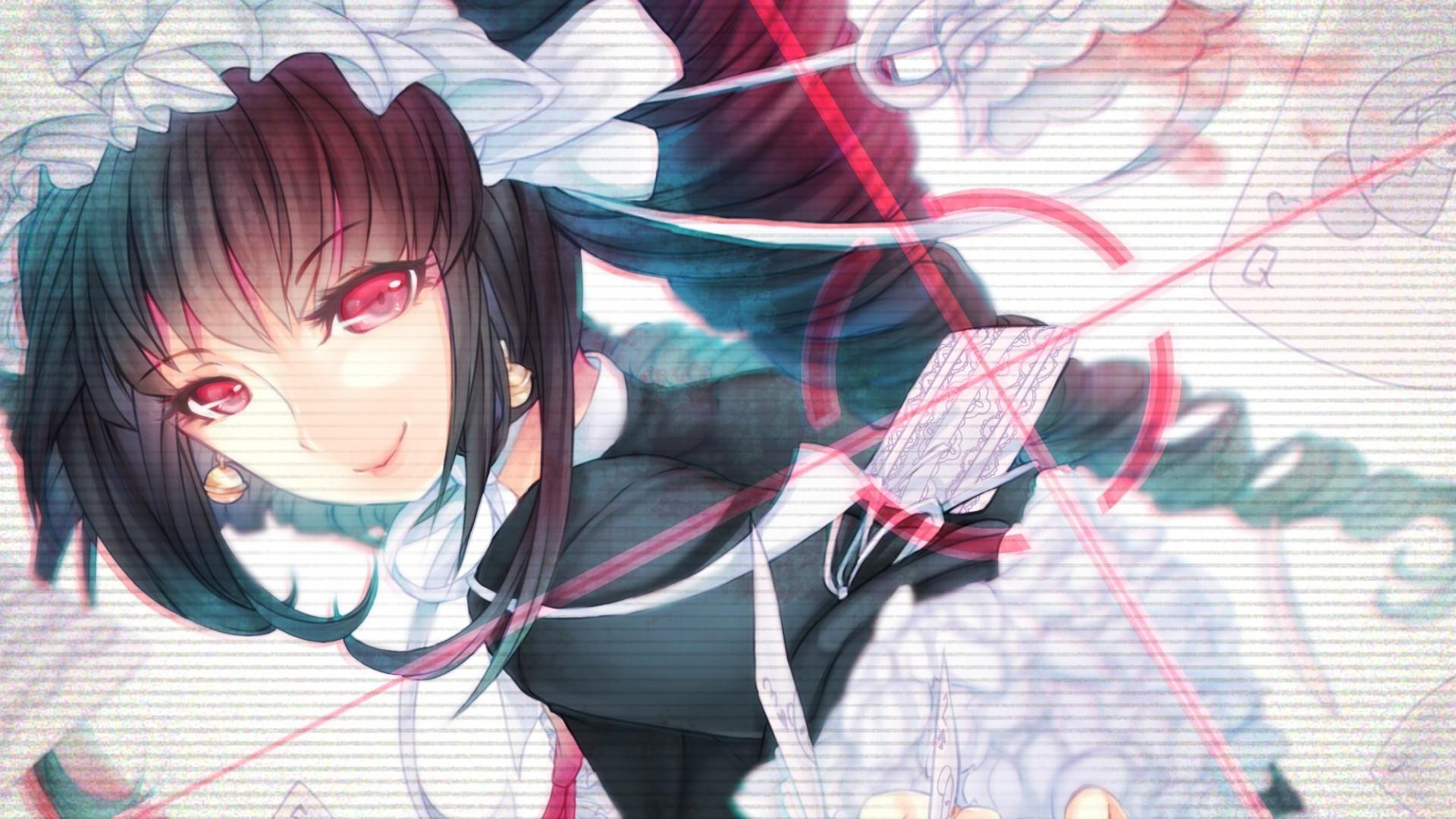 1920x1080 Download 1920x1080 Danganronpa, Celestia Ludenberg, Red Eyes, Smiling, Headband Wallpaper for Widescreen