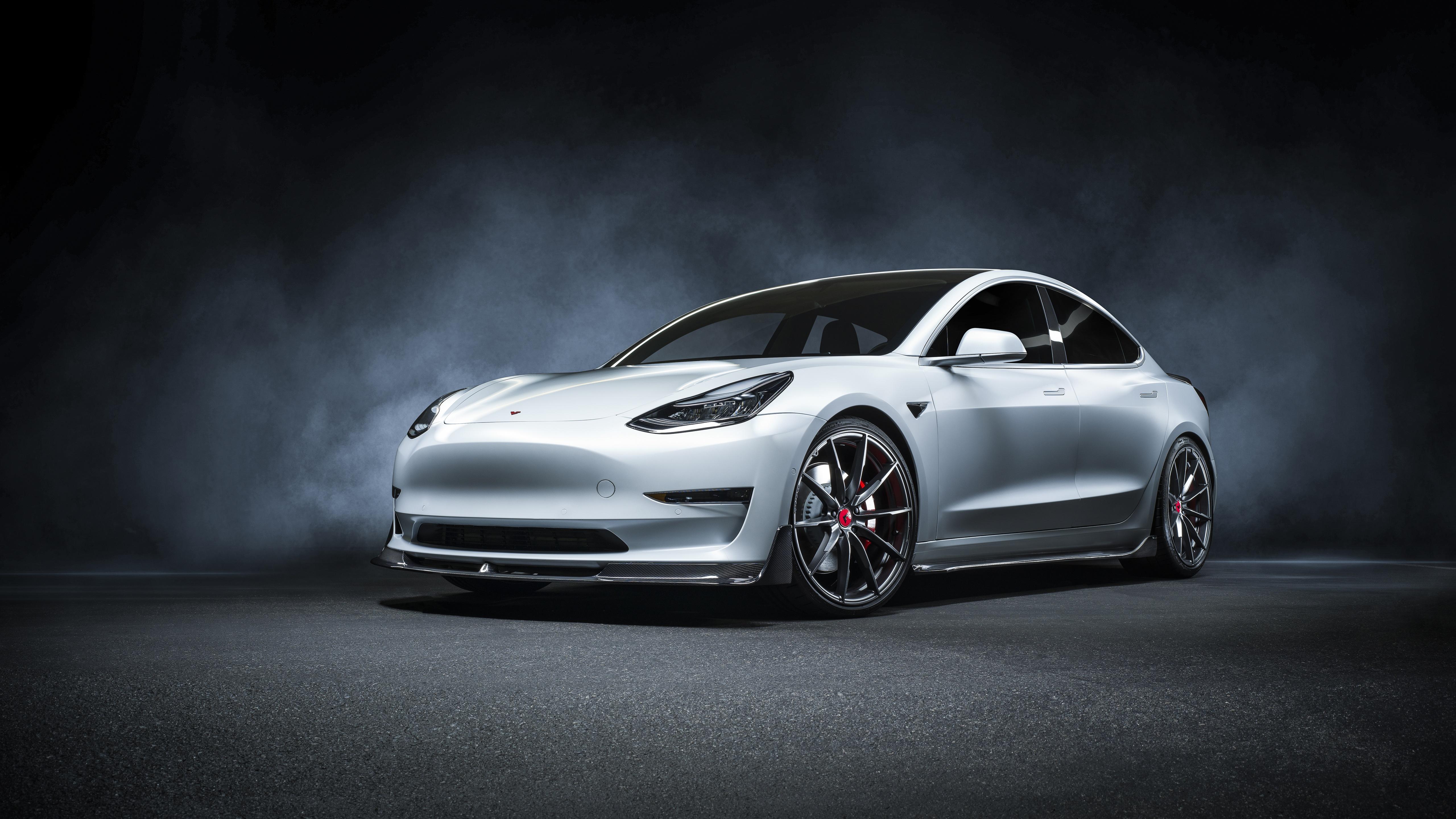 5120x2880 Tesla Model 3 4k Ultra HD Wallpaper